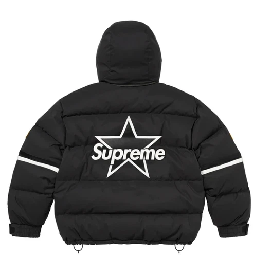 Supreme Vanson Leathers Cordura Down Jacket in Black - Size XL image 2