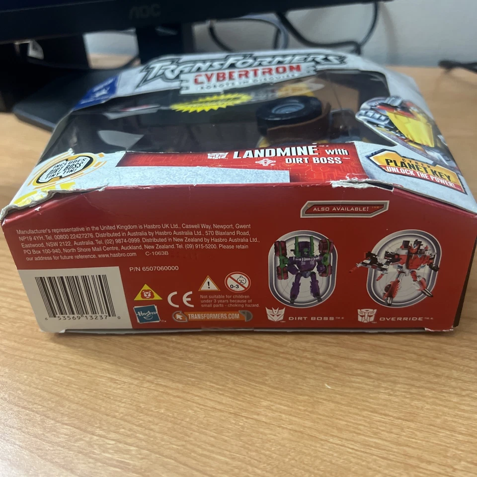 Transformers Cybertron Robôs Disfarçados Mina Terrestre com Chefe Sujo IMPERDÍVEL NOVO EM FOLHA - Imagem 3 de 3