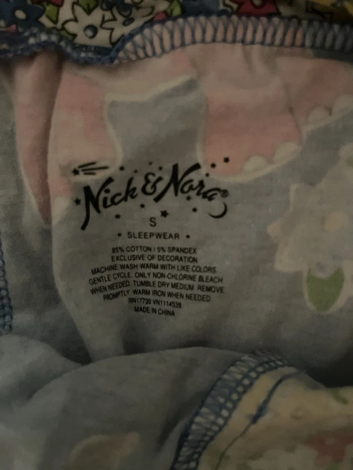 Женские пижамные брюки Nick and Nora цвет розовый со слонами размер Small - Изображение 3 из 3