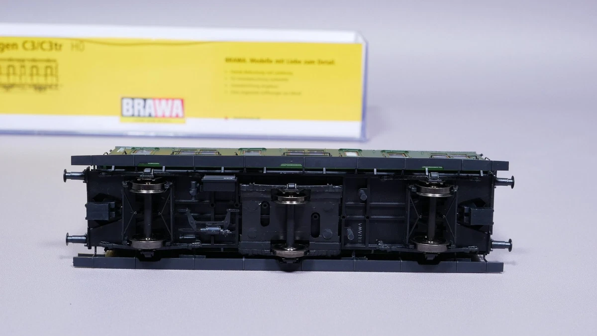 H0 DC Brawa 45455 Abteilwagen 2. Kl. Traglasten B3tr 62 980 Ksl DB OVP #YÜ_1129