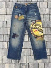 Crazy Vintage Y2K Akademiks Jeans Baggy Wide Leg Skater