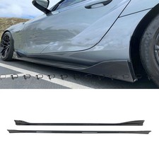 Real Carbon Fiber Side Skirts Add-on For Toyota Supra Gr A90 A91 Mk5 2020-26 Ag