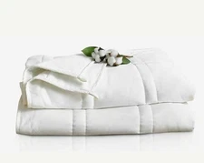 Baloo Weighted Blanket 25lbs Double Quilted French Linen Blanket