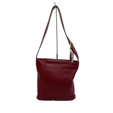 Vintage COACH USA Leather Burgundy Shoulder Bag J7C4169 Corner Scuffs Auth