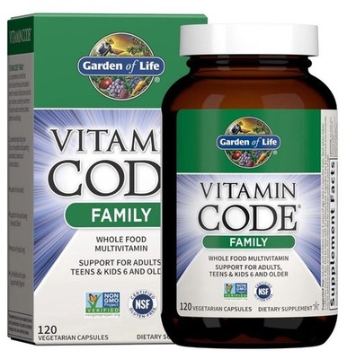 Garden Of  Life Vitamin Code Family Whole Food Multivitamin For Daily Wellness