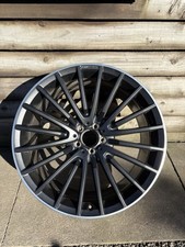 1 X Genuine 22” Mercedes GLS 63 AMG X166  A1664013300 Satin black Alloy Wheel