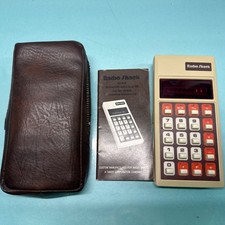 Vintage Radio Shack EC-415 Calculator 65-633 Red LED Working Manual Case 1976