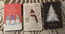 3 Junk Journal Christmas Cards W/ Envelopes Pockets, Journal Cards, 24 Pages