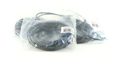 LOT OF 5 BRAND NEW 50FT CAT5E Molded Snagless Black Ethernet Patch Cable AMX 