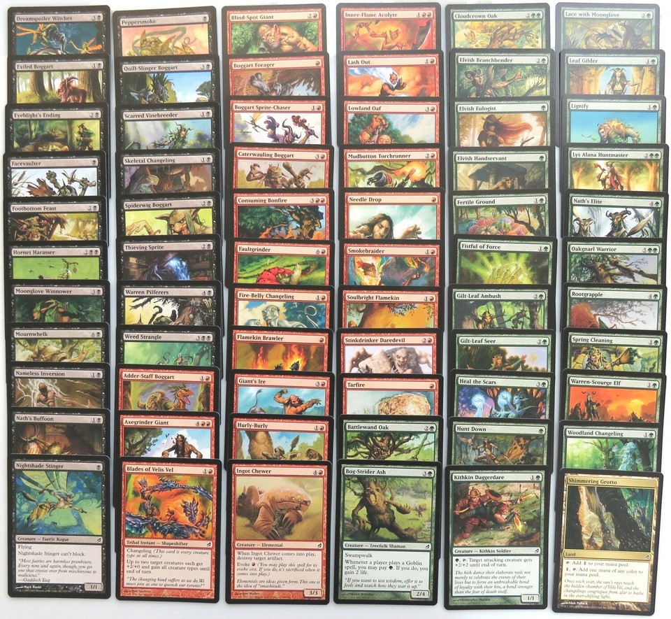 LORWYN ~ Complete 121 Card COMMON SET MtG ponder spellstutter sprite ...
