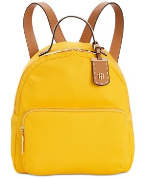 tommy hilfiger yellow backpack