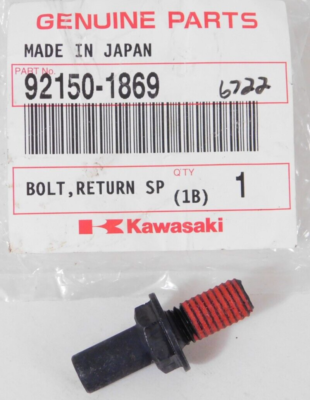 は 1 NEW Genuine Kawasaki ER VN ZG ZR ZX Factory Return Spring Bolt