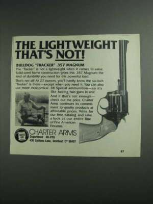 1984 Charter Arms Bulldog Tracker .357 Magnum Gun Ad | eBay