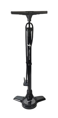 Standpumpe Red Loon Luftpumpe Hochdruck Metall Fahrradpumpe 11 bar Manometer