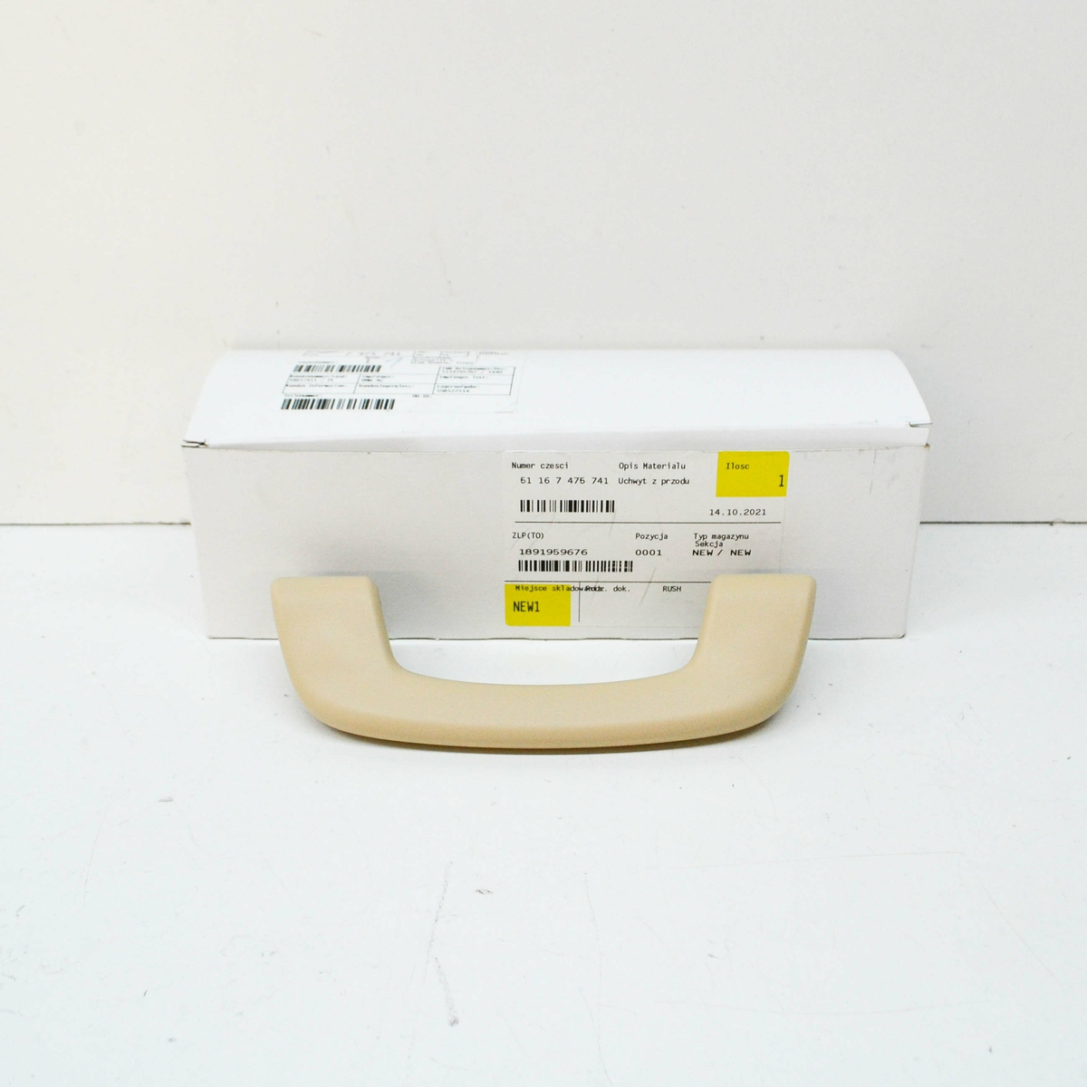 NEW BMW 3 G20 FRONT LEFT ROOF INTERIOR GRAB HANDLE 51167475741