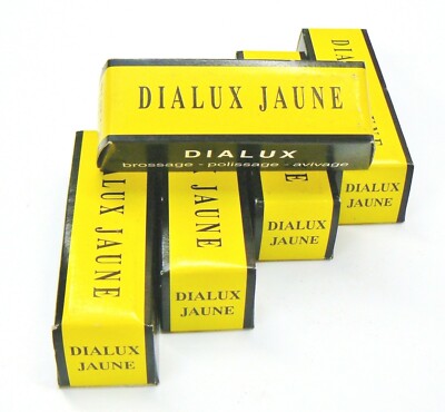 BRASS Polishing Compound Yellow Rouge Buffing Bronze Metals DIALUX POLISH 5 Bars