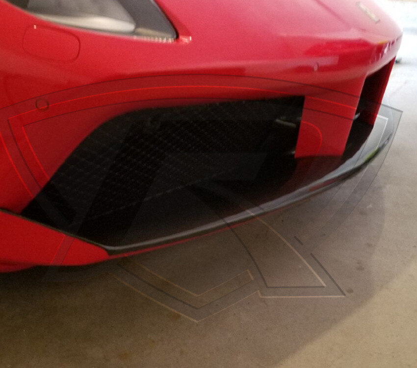 Ferrari 488 GTB & 488 Spider Carbon Fiber Front Spoiler Cover