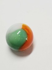 ORANGE Mint Green Hybrid Akro Agate Popeye Vintage Marble .61 Inches