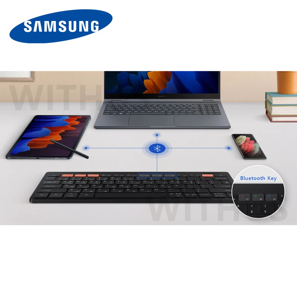 SAMSUNG Smart Bluetooth Wireless Keyboard Trio 500 Multi Pairing EJ-B3400_ - Image 2 of 4