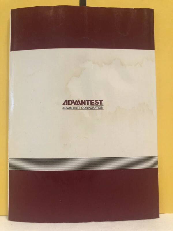 Advantest OED01 9106 EMC Measurement System Guide Book - Image 3 of 3