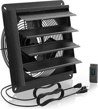 AITECAC Airbird S12 12" Shutter Exhaust Fan 1226 CFM for Wall Attic Ventilation