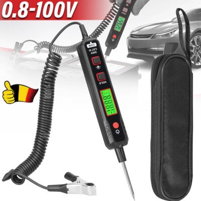 0.8-100V DC Auto KFZ Prüflampe Spannungsprüfer Stromprüfer Voltprüfer Tester PKW