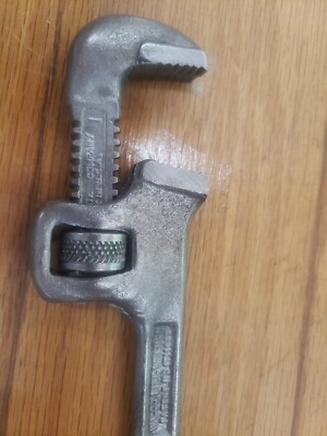 Vintage WALWORTH WALCO #8 Pipe Wrench - 8  Made in USA