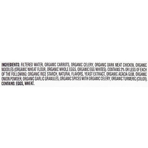 Organic Chicken Noodle Soup No Salt 14.5oz Pack 12 Fiber Protein Vit A Health - Picture 5 of 6