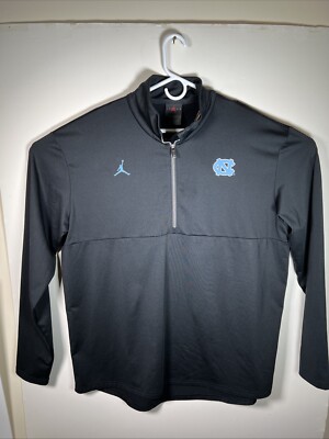 Men's Jordan Brand Black North Carolina UNC Jumpman Sideline Quarter-Zip XL
