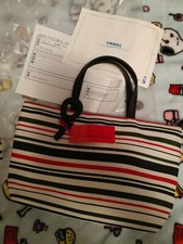  Roberta Di Camerino Vinyl Canvas Bag Purse  Tote New With Tag And All Papers