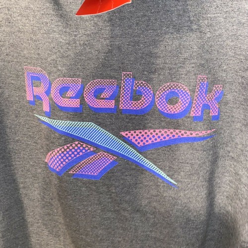 Reebok Womens Charcoal Gray Hoodie Size L DS With Tags Spellout 45$ MSRP - Picture 2 of 5