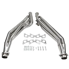 Stainless Steel Exhaust Header Set Polished for 2011-2016 Mustang GT 5.0L/V8