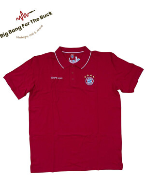 FCB FC Bayern München Champion Poloshirt 5CUPS2020 Classic Rot 22829 XL NEU!