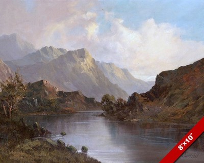 LAKE DISTRICT SCOTTISH MOUNTAIN LANDSCAPE PAINTING SCOTLAND ART CANVAS PRINT
