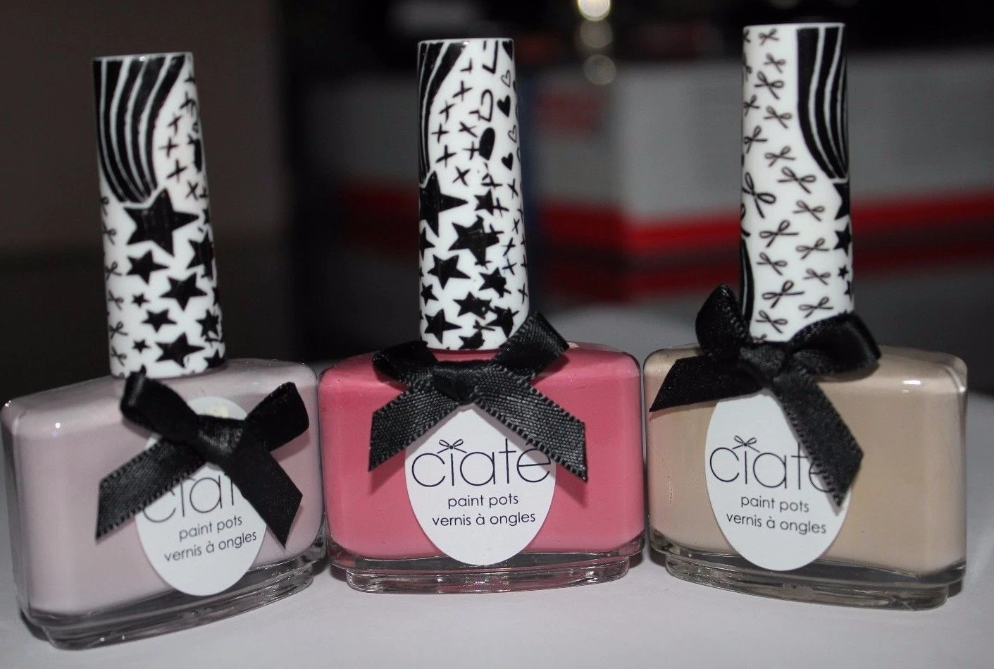 3 Ciate Nail Polish pp242 "cheek to cheek", pp241 Wonderlast, pp243 Confess
