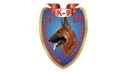 4" air force 56th security police squadron k-9 sticker decal usa made