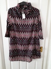 Cellbes Multicoloured Short Sleeve Women Tunic Dress/Tunic top Size 42-44