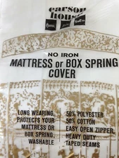 Mattress & Box Spring Cover/Protector Encasement ZIPPER -Carson Pirie Scott Chgo