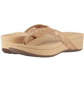 Vionic High Tide Metallic Rose Gold sandals wedge