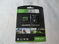New PNY 32GB Elite-X Class 10 U3 micro SDHC Flash Memory Card P-SDU32U3WX-GE