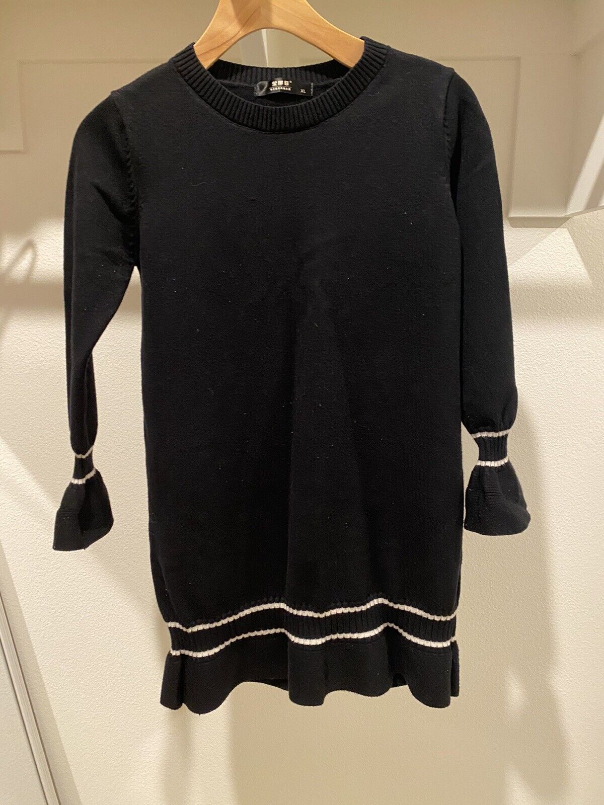 sweater dress black small - image 1