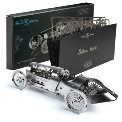 Silver Bullet Time For Machine Wind up Moving Mechanism Metal Model Kit