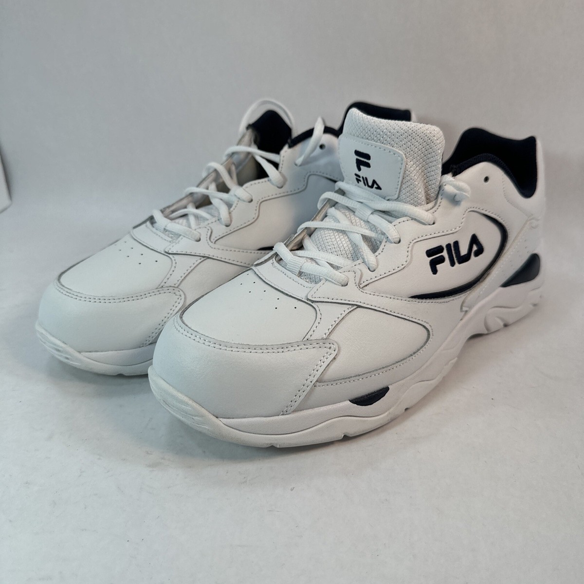 Fila Tri Runner White Navy 2019 Size 13 EUC 1CM00882-125