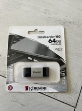 Kingston DataTraveler 80 USB 3.2 Gen 1 Type C Flash Drive 64GB Metal