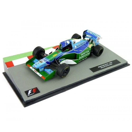 Voiture Miniature F1 Benetton B194 Schumacher 1/43 - Métal, Socle, Boîte Vitrine, Modèle Collection - 10