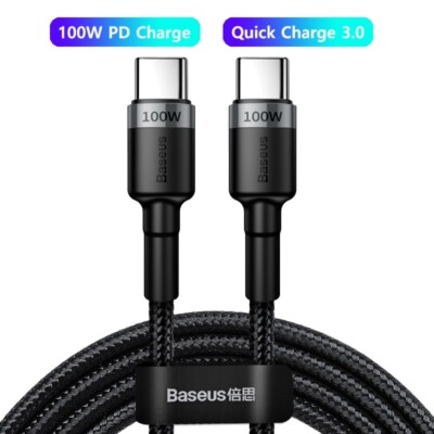Baseus 100W USB C To USB Type C Cable USBC PD Fast Charging Charger Cord USB-C