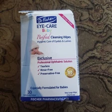 dr.fisher baby eye care purified cleansing wipes hygienic care of eyelids and la