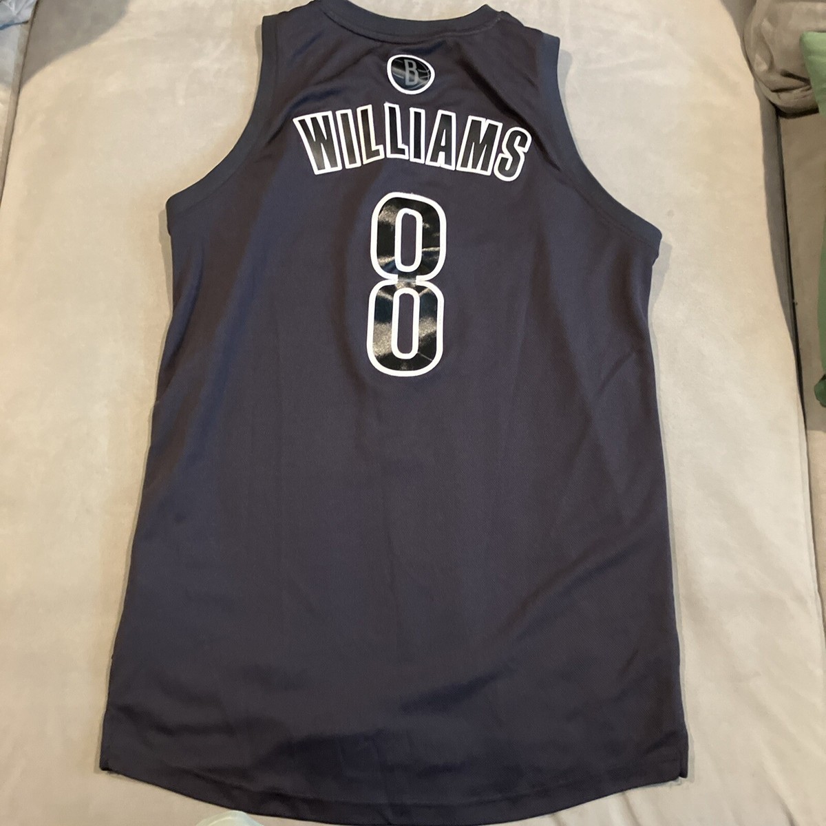 激レア 刺繍‼️ NBAユニフォーム Brooklyn Nets Williams Brooklyn Nets Deron Williams #8 Jersey Mens XL Adidas Sewn