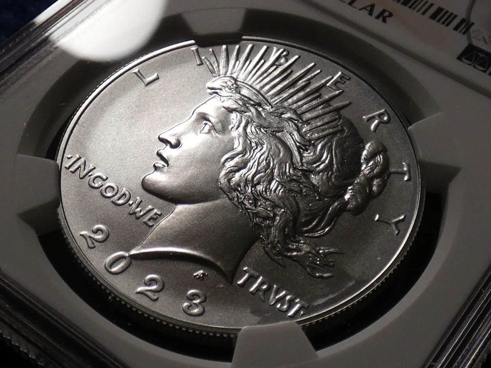 2023 Peace Dollar NGC MS 69 MINT ERROR Struck Thru Error Coin! #2217 - Image 4 of 4