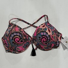 Women's Shore Light Lift Bikini Top - Shade Shore Black Paisley 38C